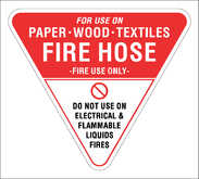 Fire Hose Identification Sign 